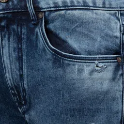 Being Human Men Slim Fit Mildly Distressed Heavy Fade Jeans image 3