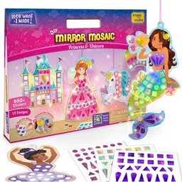 Imagimake Girls Look What I Made Mirror Mosaic Toy-picture-49