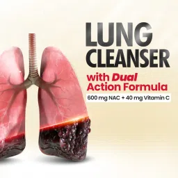 fast & up Fast&Up Lung Detox with 600mg NAC (N-acetylcysteine) for Smokers, Mucus, Chest Congestion & Pollution l Lung Cleanser Drink l Lung & Respiratory Health l 20 Effervescent Tablet - Strawberry Flavor image 3