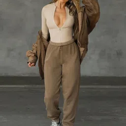 HERE&NOW Women Round Neck Bodysuit-picture-26