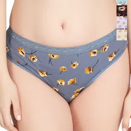 Liigne Pack Of 5 Printed Pure Cotton Mid-rise Basic Briefs-picture-37