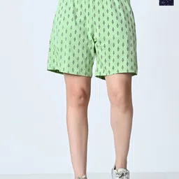 BAESD Women Printed High-Rise Shorts-image-39
