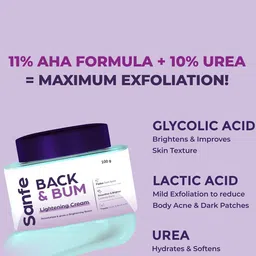 Sanfe Set Of 2 Back & Bum Lightening Cream- 100 g Each image 3