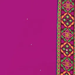 DIVASTRI Ethnic Motifs Embroidered Pure Georgette Half & Half Saree image 3