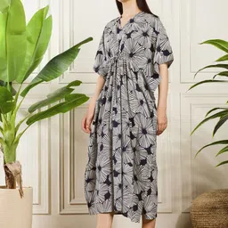 HANDICRAFT PALACE Printed Maxi Nightdress image 2