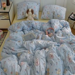 JC HOME Yellow Polycotton Single Regular Bedding Set-picture-10