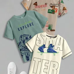 CODEZ Boys 3 Pure Cotton T-shirt-picture-34