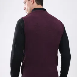 Monte Carlo Men V Neck Full Sleeves Sweater Vest Sweaters image 4