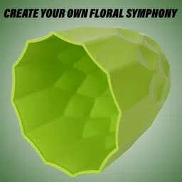 Kuber Industries Green 2 Pieces Textured Flower Pots Planters image 4