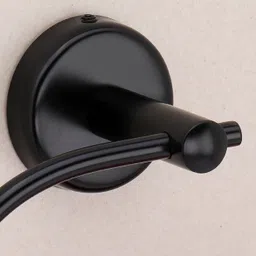 istar S.S.304 Oval Napkin Ring/Towel Holder for bathroom/wash basin/kitchen(pack of 1) black Towel Holder image 4