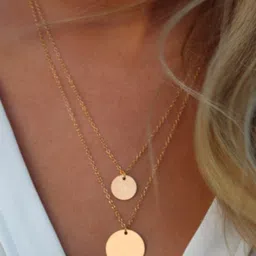 Arzonai Gold-Toned Stainless Steel Necklace-image-71