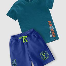 CODEZ Boys Printed T-shirt with Shorts-picture-12