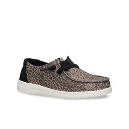 HEYDUDE Women Wendy Sparkle Animal Slip-On Stretch Lace Sneakers-picture-32
