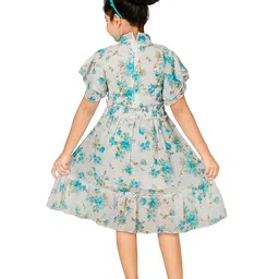 Nickys Disegno Floral Print Georgette Fit & Flare Dress image 4
