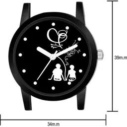 Miss Perfect Unisex Printed Dial & Leather Straps Analogue Watch PayM347 image 2