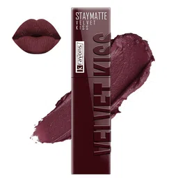 krayons Velvet Kiss Non Transfer Liquid Lipstick With Jojoba Oil - 3.5 ml Burnt Maroon 02-picture-41