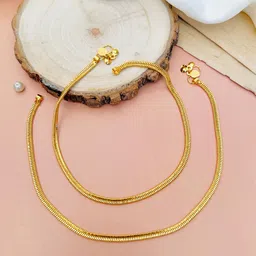 ABDESIGNS Set Of 2 Gold-Plated Anklet image 1