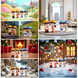 Flenzy Multicoloured Figurine Showpiece image 2