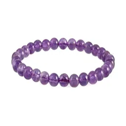 Nirvana Unisex Amethyst Spiritual Calm Elasticated Bracelet-picture-16