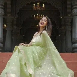 Aaishvyapparels Woven Design Zari Linen Blend Saree image 2