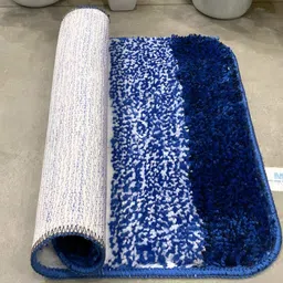 GBL COLLECTION Blue Polypropylene Water Resistant Floor Mat image 3