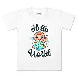 Arvesa Kids Typography Printed Applique T-shirt-picture-41
