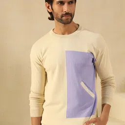 PRIMAL GRAY Men Round Neck Cotton Pullover image 2