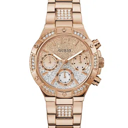 GUESS Women Harlow Embellished Dial & Stainless Steel Straps Analogue Watch GW0950L4-image-48