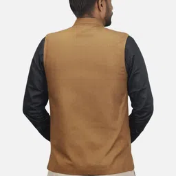 GARGIAN Master Cut Men Brown Polyester Jackets image 2