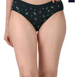 SHREE GANESH FASHION Pack Of 2 Floral Printed Pure Cotton Bikini BriefsLYCRA BK BL 002 S-picture-28