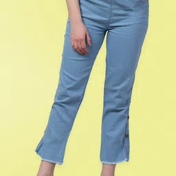 NEUNK Women Comfort Regular Fit Mid-Rise Stretchable Jeans-picture-34