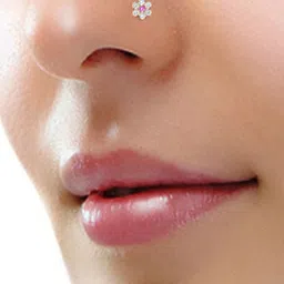 SHREEVARAM Gold-Plated Cubic Zirconia Ring Nosepin-picture-36