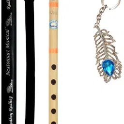 nextomart Musical Regular A Tune Flute with Free Key Chain & Flute Carry Bag Bamboo Flute image 1