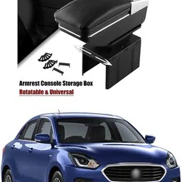 pecunia Universal Car Armrest Center Console Pad,PU Leather Car Armrest Seat Box Cover Protector Protects from Dirt,Damage,Pet Scratches,Old Damaged Consoles (Black) A131 Car Armrest-picture-23