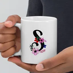 Mr UVD White & Black Typography Printed Ceramic Glossy Mug 350 ml image 4