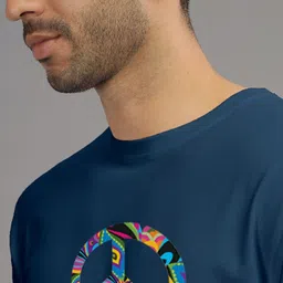 INDISSH Men Printed Extended Sleeves Pockets T-shirt image 4