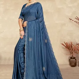 HANS ART AND CRAFT Embellished Zari Art Silk Heavy Work Bandhani Saree-image-58