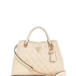 GUESS Textured PU Structured Satchel with Quilted-picture-42