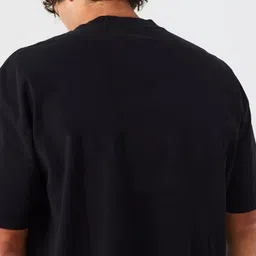 SMAN Round Neck Drop-Shoulder Sleeves Oversized Cotton T-shirt image 2