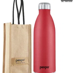 pexpo Electro 1800, Hot & Cold thermosteel Water Bottle with Jute-bag, Leakproof 1750 ml Flask-picture-16