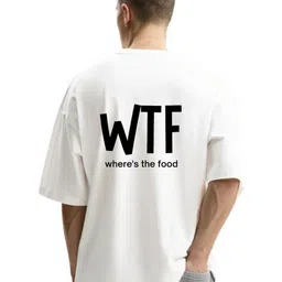 Fashnobic Men Typography Printed Round Neck Cotton Oversized T-shirt-picture-32