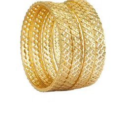 PRIVIU Set Of 4 Gold Plated Bangles image 4