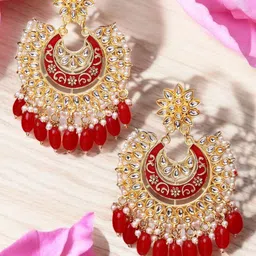 OOMPH Floral Chandbalis Earrings image 1