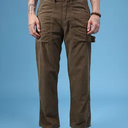 LIMEROAD Men Cotton Regular Fit Chinos Trousers image 2