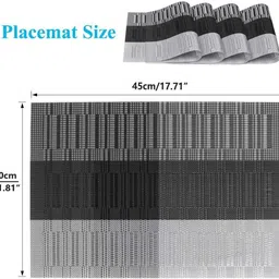 nexiva Rectangular Pack of 4 Table Placemat image 2