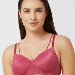 Candyskin Floral Laced Medium Coverage Lightly Padded Bra With All Day Comfort-picture-34