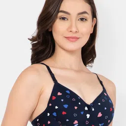 Lady Lyka Graphic Lightly Padded & Non-Wired Seamless Cotton Bra image 5