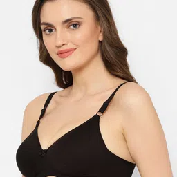 Floret Black & Beige Pack Of 2 Lightly Padded Push-Up Bra image 2