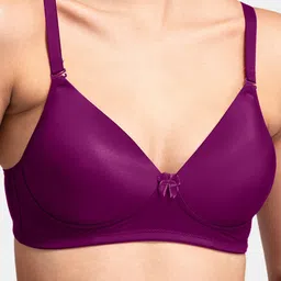 Tweens Pack Of 2 Non-Wired Lightly Padded Seamless Cotton T-Shirt Bra with All Day Comfort image 2