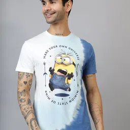 Free Authority Minions Printed Round Neck Cotton T-shirt-image-83